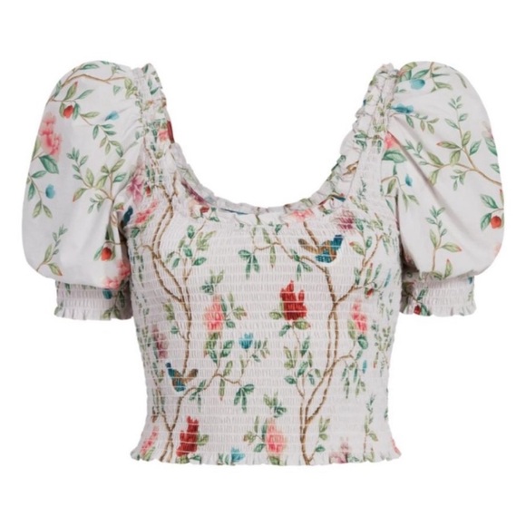 Hill house Aiko top size M Diane Hill artist series grand millennial - Picture 1 of 5